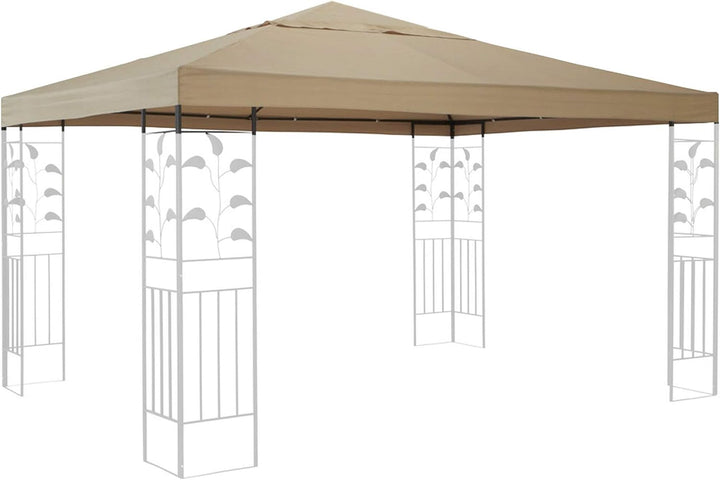 QUICK STAR Ersatzdach für Blätter Pavillon 3x3m Pavillondach Sand