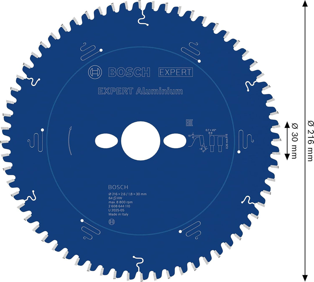 Bosch Accessories Bosch Professional 1x Kreissägeblatt Expert for Aluminium (für Aluminium, Sägeblat