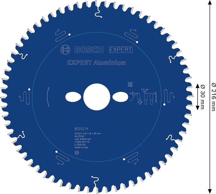Bosch Accessories Bosch Professional 1x Kreissägeblatt Expert for Aluminium (für Aluminium, Sägeblat