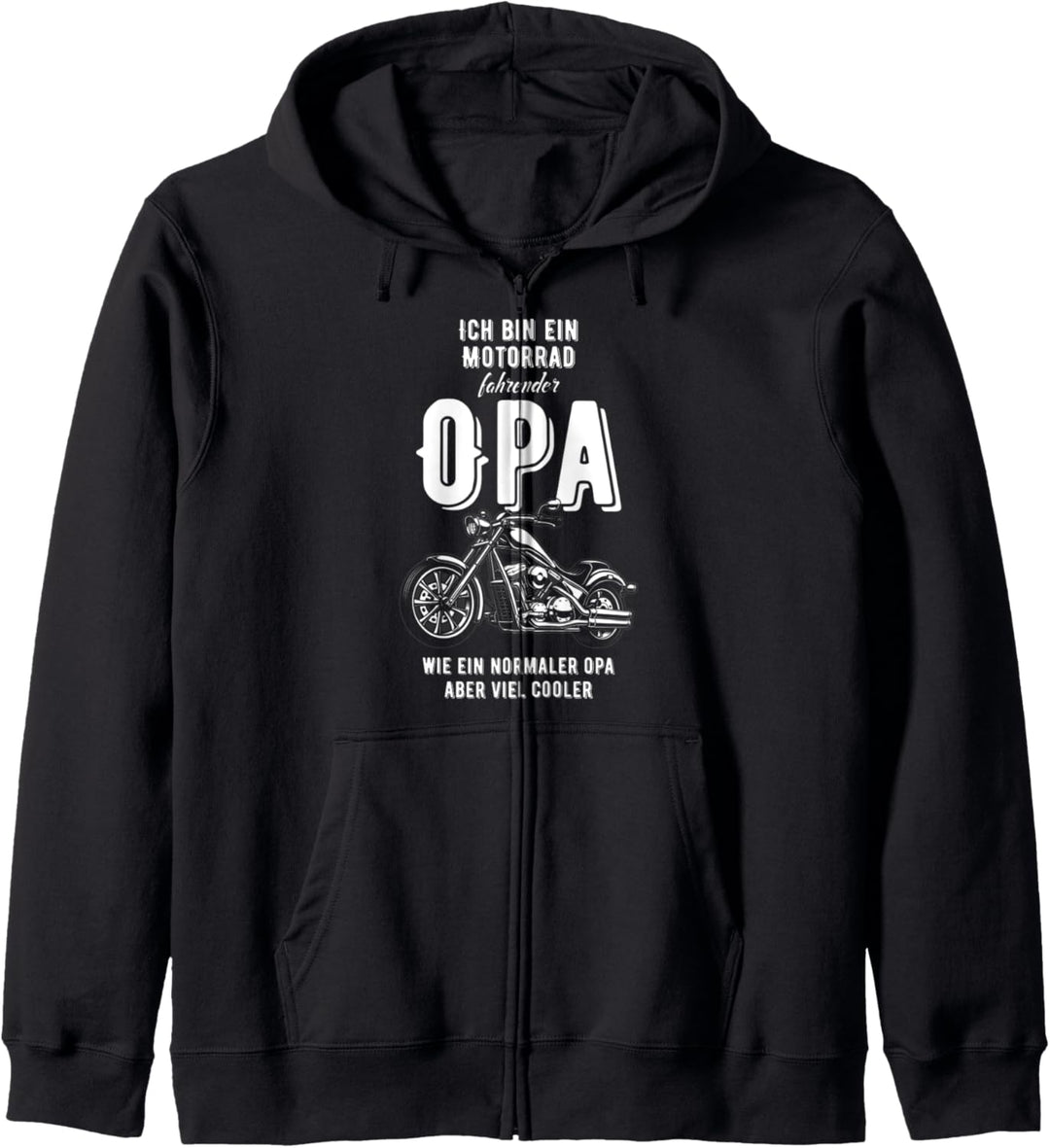 Ich bin ein Motorrad fahrender Opa ,Motorradfahrer Kapuzenjacke
