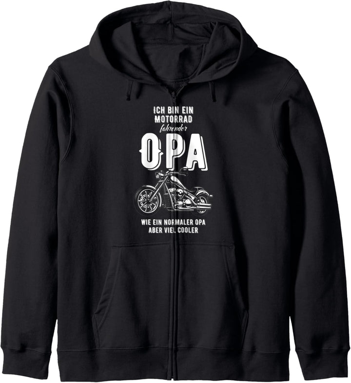 Ich bin ein Motorrad fahrender Opa ,Motorradfahrer Kapuzenjacke