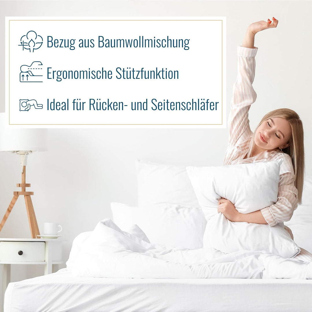 Dormabell das Original Cervical-Nackenstützkissen, KOSTENLOSE Tragetasche inklusive, Rascher GRATIS-