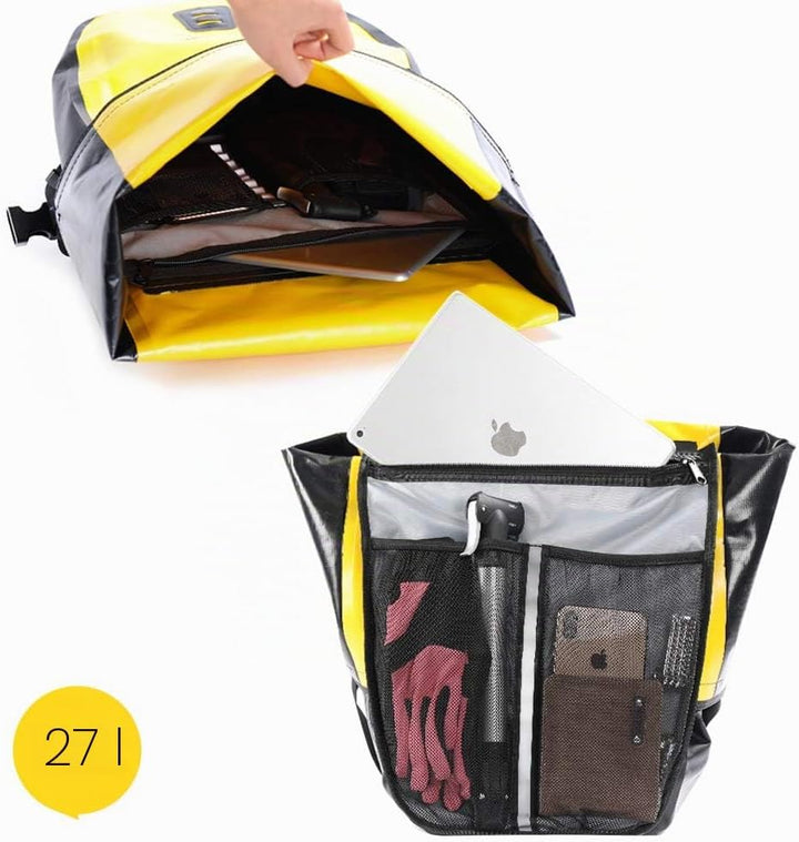 Rhinowalk 25L Fahrradtasche Wasserdicht Gepäckträgertasche Fahrrad Laptop Gepäckträger Seitentaschen