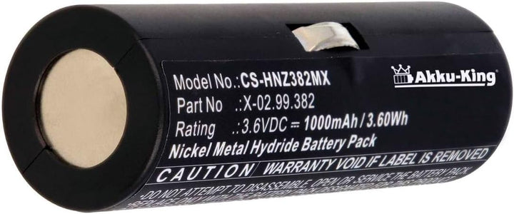 Akku kompatibel mit Heine BATT/110904-A1 - NI-MH 1000mAh - für Beta Handles, Ophthalmoscope Beta 200