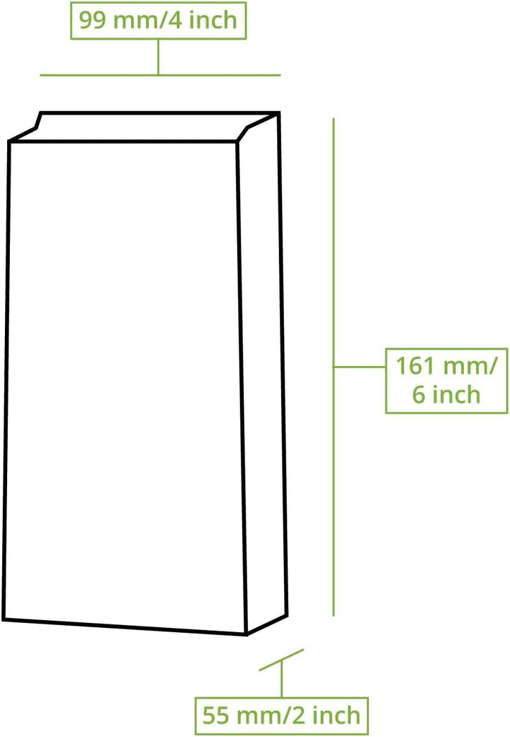 BIOZOYG kleine Kraftpapier Tüten I Braune Papiertüten Geschenktüten Bio I Papier Tüte mit Boden recy