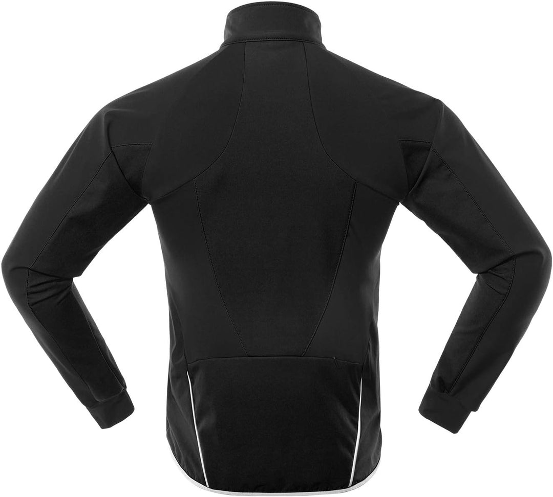 ARSUXEO Herren Winter Fahrradjacke Thermo-Vlies Softshell MTB Fahrrad Outwear Winddicht Wasserdicht