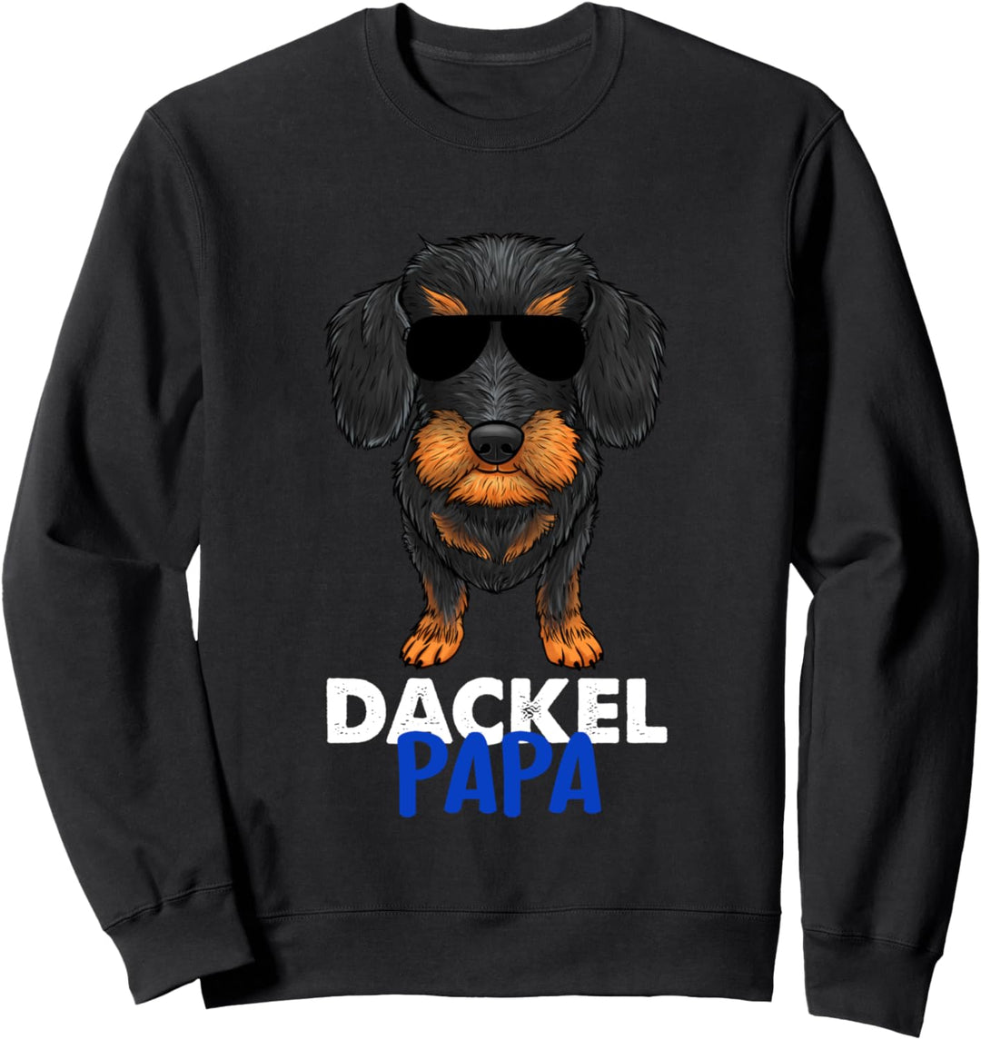 Best Dackel Dad Ever Rauhaar Dackel Pulli Hunde Dackel Papa Sweatshirt