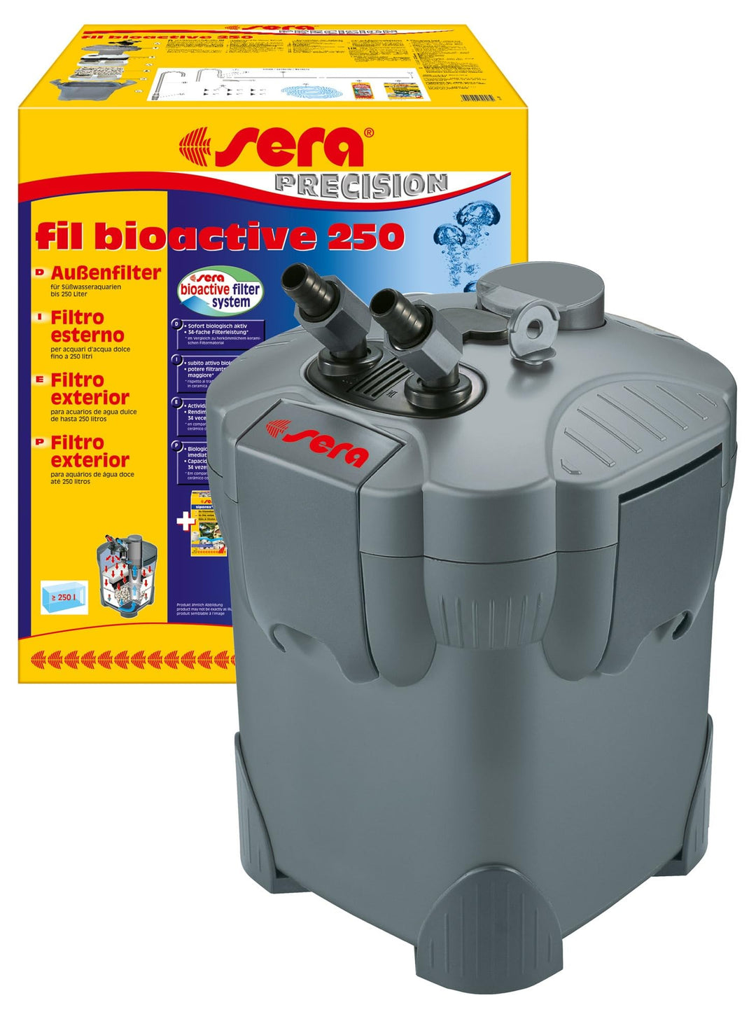 sera fil bioactive 250 - Vielseitige und bedienerfreundliche Aussenfilter für Süsswasseraquarien, 1