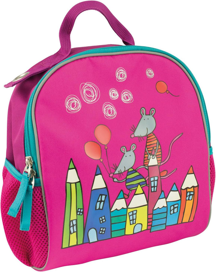 Eberhard Faber 577602 - Mini Kids Kindergartenrucksack in brombeer, Volumen ca. 7,5 Liter, Grösse ca