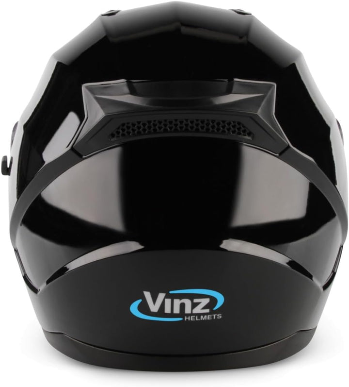 VINZ Kennet Integralhelm mit Sonnenblende | Motorrad Helm Vollvisierhelm Mopedhelm | Motorradhelm Fu