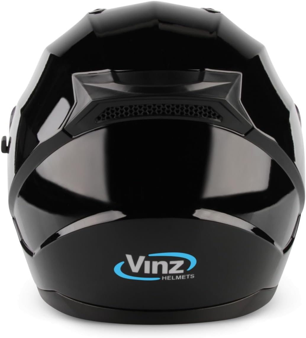 VINZ Kennet Integralhelm mit Sonnenblende | Motorrad Helm Vollvisierhelm Mopedhelm | Motorradhelm Fu
