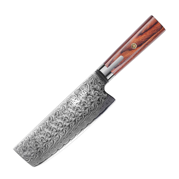 MITSUMOTO SAKARI 17 cm Japanisches Nakiri Kochmesser, Handgeschmiedetes Professionelles Küchen messe
