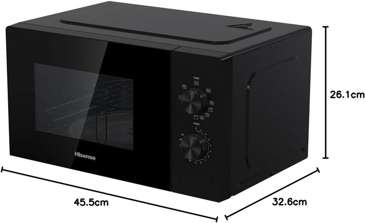 Hisense H20MOBP1G Mikrowelle mit Grill, Kapazität 20 l, 700 W Leistung, 900 W mit Grill, 5 Stufen, T