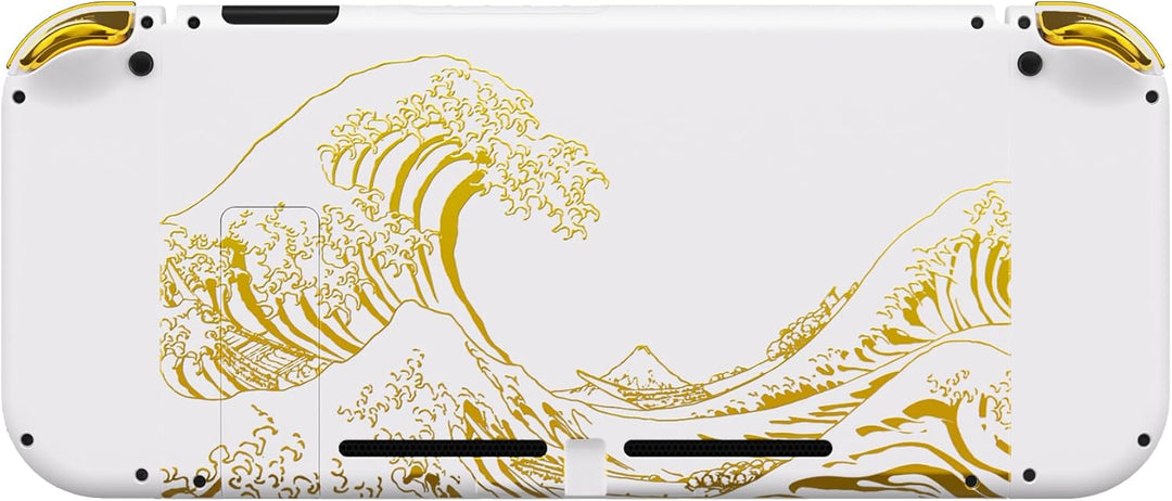 eXtremeRate Hülle Case für Nintendo Switch Joycon/Konsole, Rückgehäuse&Kickstand für Switch Console,