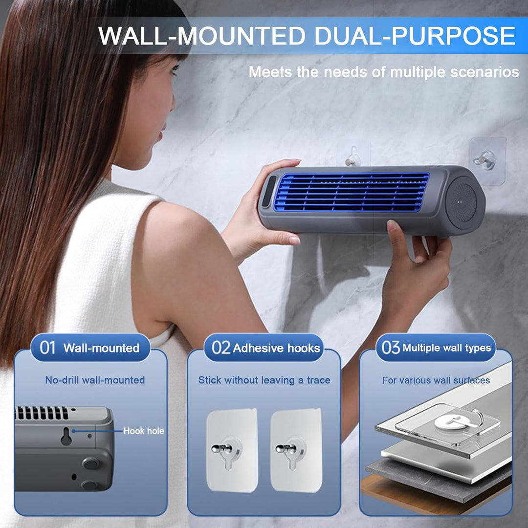 Festberg Cooling Ace ﻿Wand Klimagerät – 3-stufiger, Mobile Air Cooler | ﻿Wand wiederaufladbar Kabell
