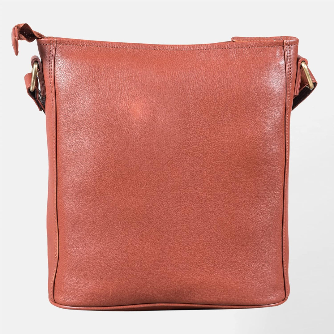 LEABAGS Leder Handtasche Damen I Premium Echtleder Umhängetasche I Schultertasche I Damentasche I Tr