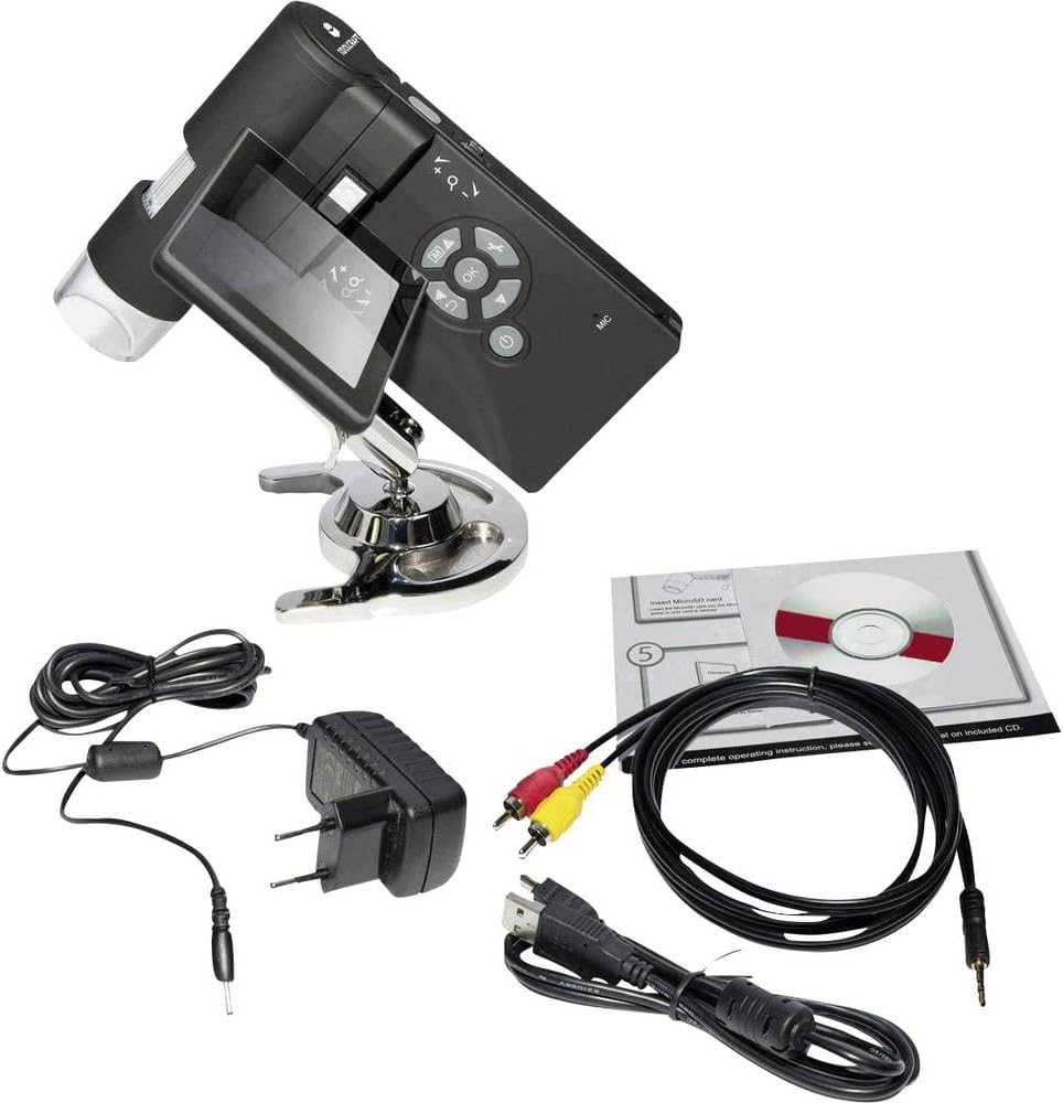 TOOLCRAFT USB Mikroskop mit Monitor 5 Megapixel Digitale Vergrösserung (max.): 500 x