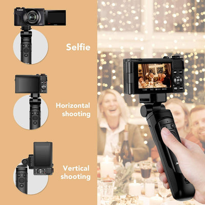 AODELAN Kamera Handgriff, Mini Griffstativ mit Fernauslöser für Canon EOS R RP R5 R6 90D M50 SL2 Pow