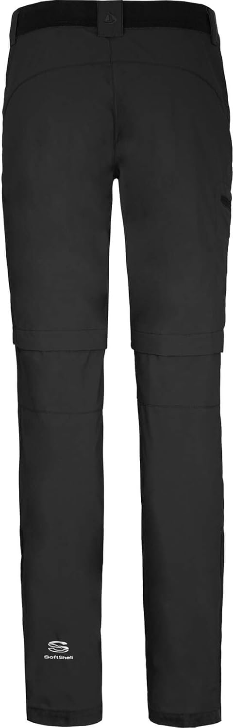 Bergson TESSE Zipp-Off | Damen Softshellhose - Bermuda Zipp Off, elastischer Comfort Bund, leicht, r