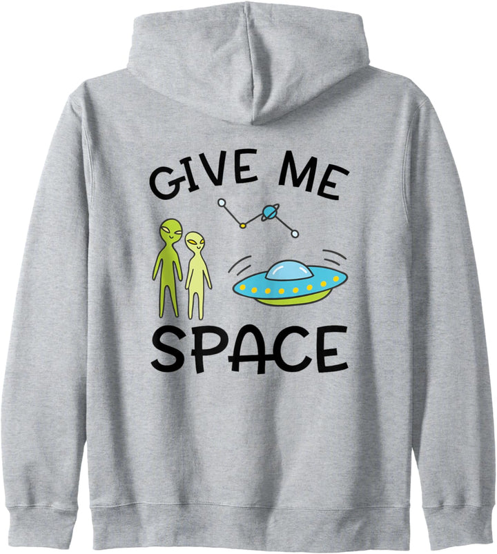 Alien UFO Gib mir Platz Zitat / Funny Spaceship Humor Outer Kapuzenjacke