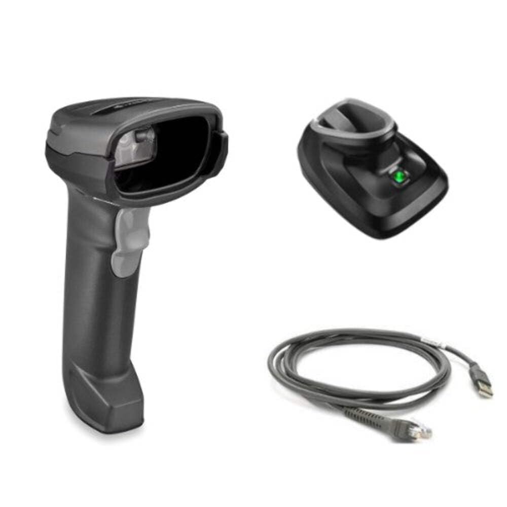 Zebra DS2278 Barcodescanner 2D Imager, BT, IP42, USB-Kit (inkl. Lade-/Übertragungsstation), schwarz
