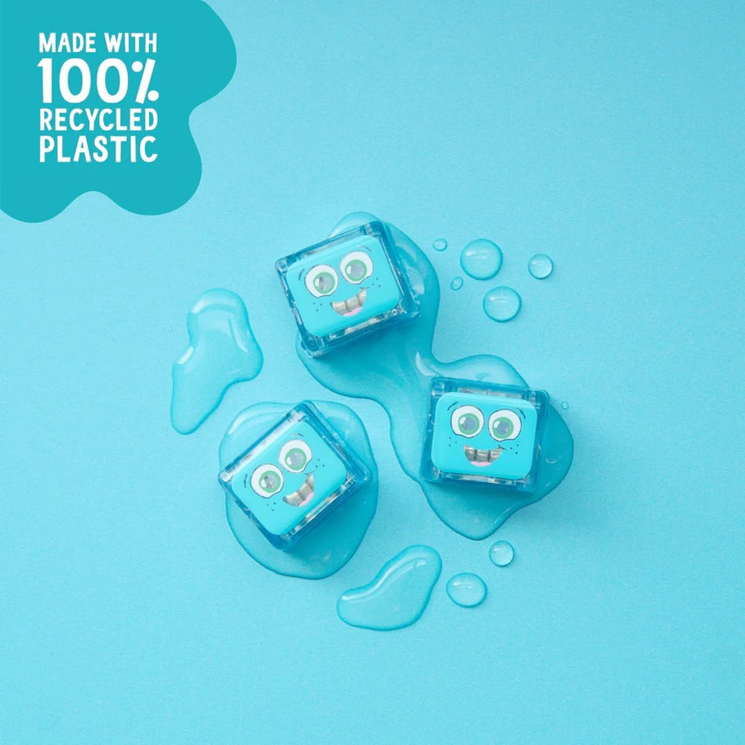 Glo Pals Blair Leuchtwürfel, 4er-Set, Wasserspielzeug mit Leuchteffekt Blau, Blau