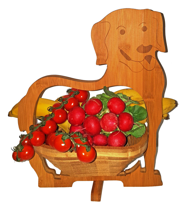 CleanPrince Hunde Obstkorb Schale Faltkorb 30 x 30 cm Klappkorb Holzkorb Korb Schale Obstkorb Dekosc