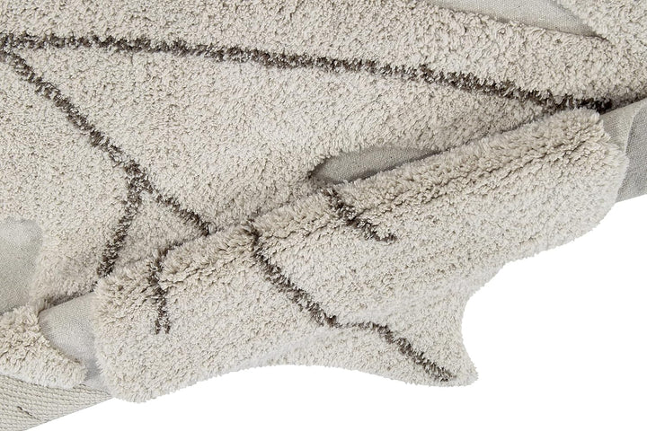Lorena Canals Maschinenwaschbarer Teppich Monstera Natural 100% natürliche Baumwolle Base: recycelte