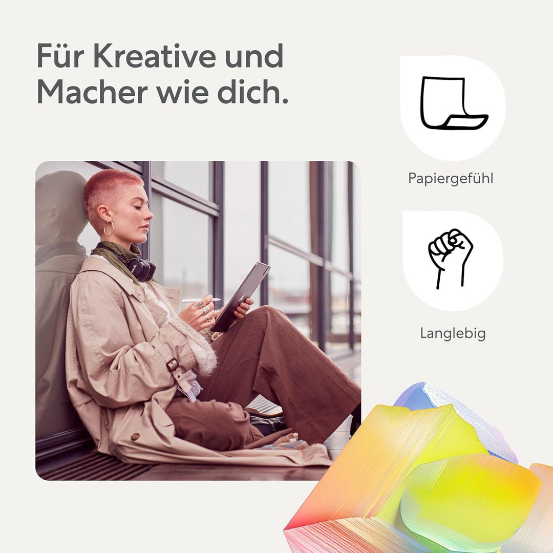 Paperlike 2.1 (2 Stück) für iPad Air 11" (2024) - Transparente Folie zum Schreiben und Zeichnen wie