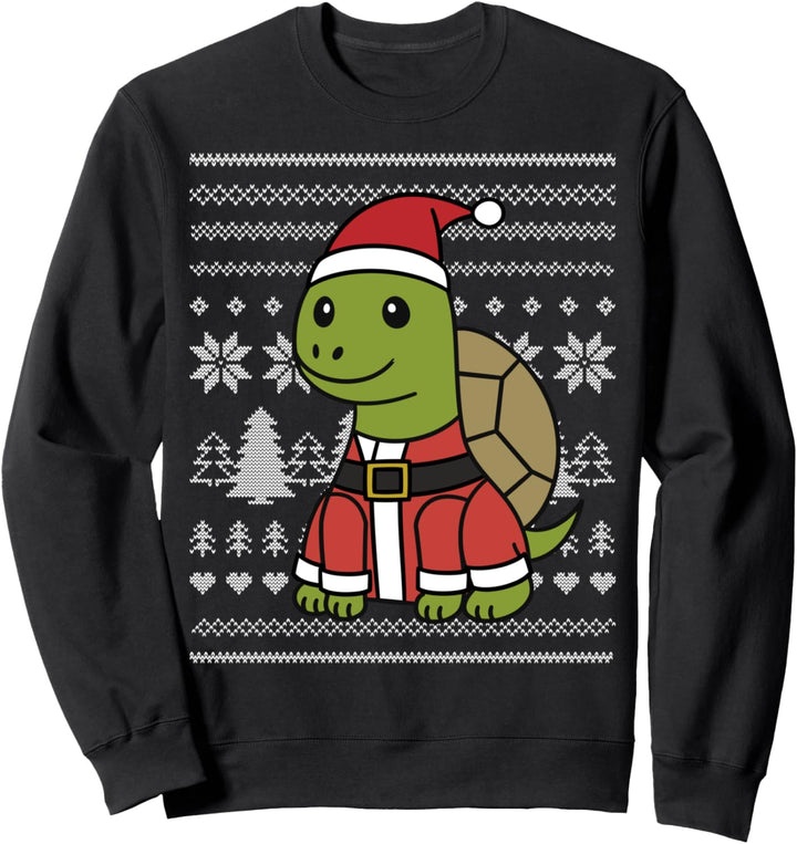 Cartoon Landschildkröten Weihnachten Haustier Sweatshirt