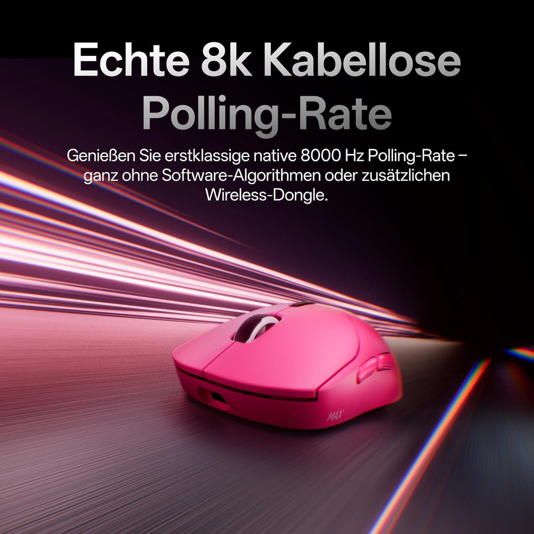 Rapoo VT2 MAX Kabellose Gaming-Maus - 53g Ultraleicht E-Sports Pro PAW3950 Ultimate 30K DPI Echte 80