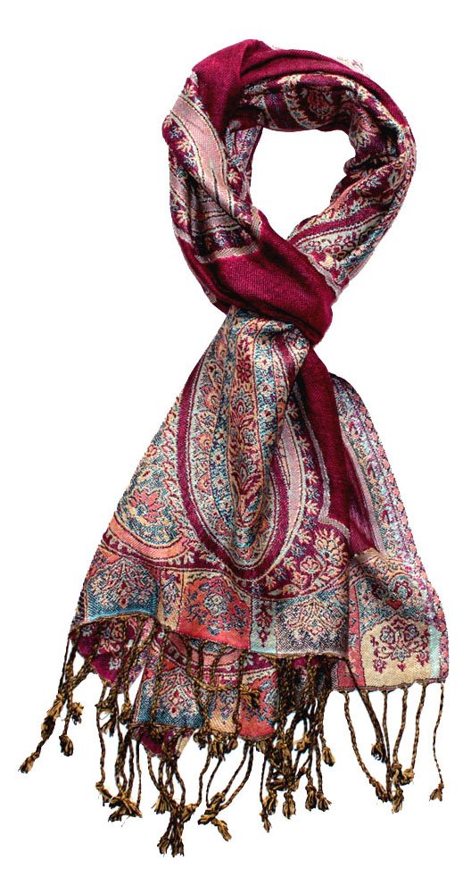 Lorenzo Cana Eleganter Marken Herrenschal Schaltuch Naturfaser mit opulenten Paisley Muster in harmo