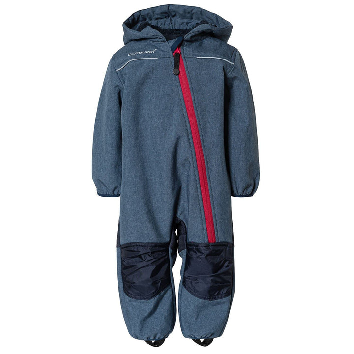 Outburst - Baby Kinder Softshell-Overall Schneeanzug gefüttert wasserdicht 10.000 mm Wassersäule atm