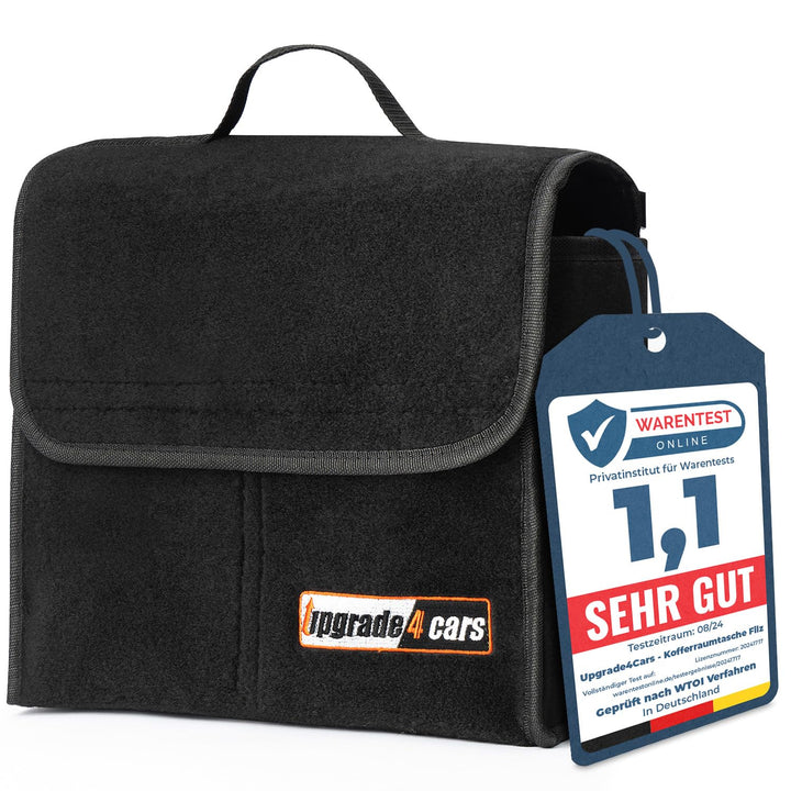 Upgrade4cars Auto Kofferraumtasche aus Filz mit Klett Fixierung Kfz Kofferraum Organizer Tasche für
