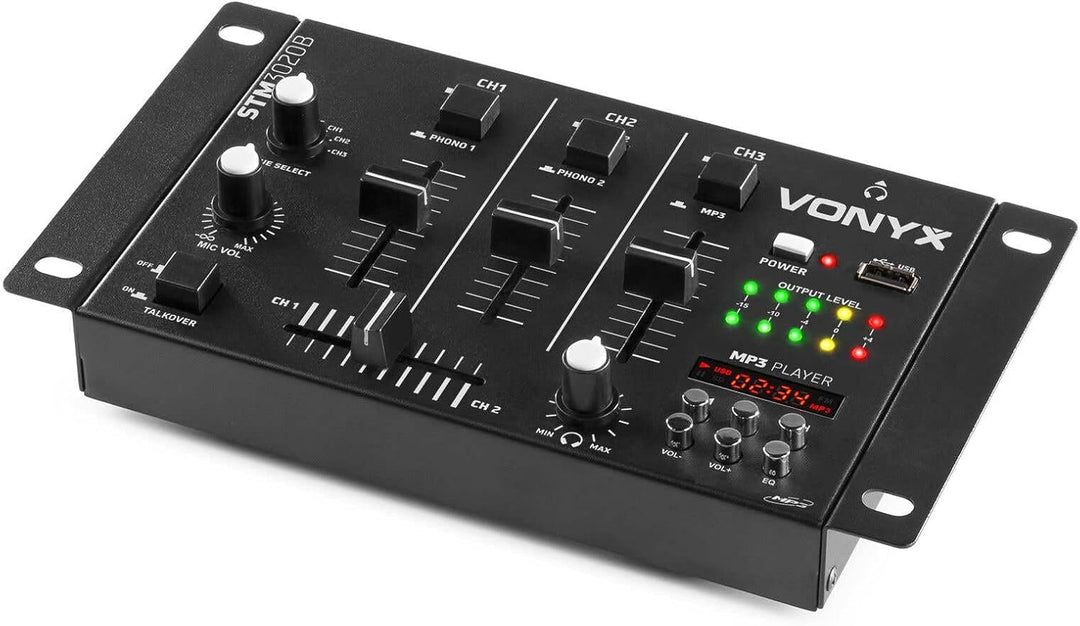 SkyTec STM-3020 4-Kanal-Mischpult mit USB und MP3