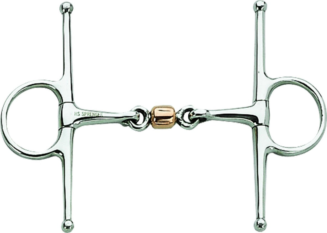 Sprenger 4125613556 Schenkeltrense mit Kupferrolle Edelstahl Rostfrei, 56