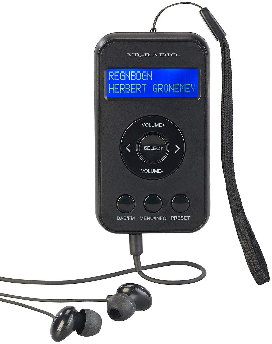VR-Radio Mini Radio: Digitales Taschenradio mit DAB+/FM, Akku, LCD-Display, DRC & Ohrhörern (Taschen