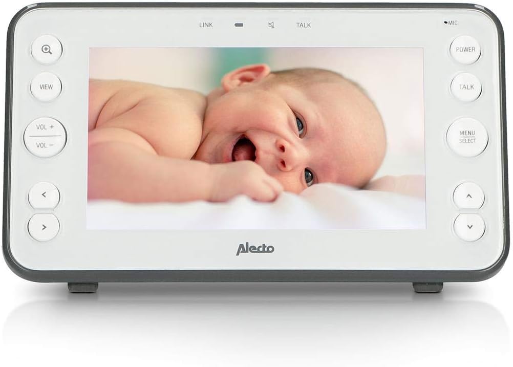 Alecto DVM-150 - Babyphone mit Kamera und 5" Farbdisplay, Weiss