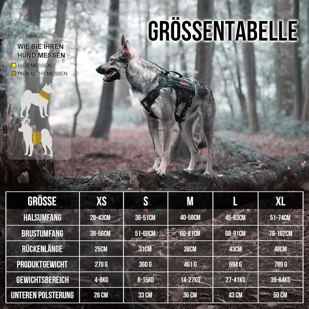 OneTigris No-Pull Hundegeschirr, AIRE MESH Einstellbar Sicherheitsgeschirr Ultra Atmungsaktiv für Gr