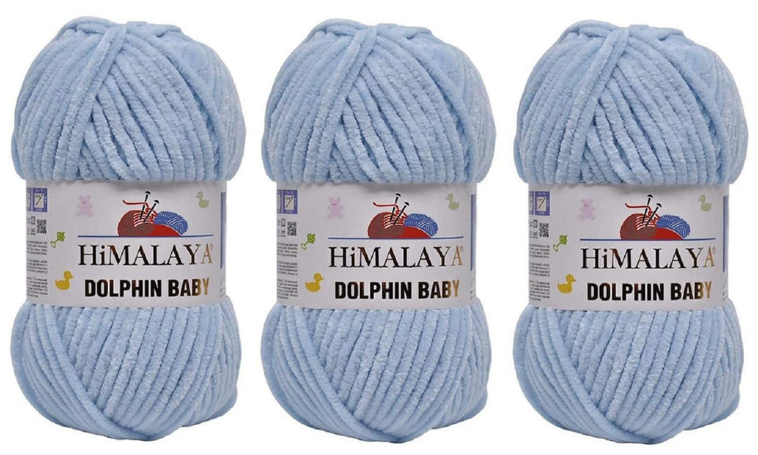 3 Knäuel Himalaya Delphin Baby Garn 395 Yards 3x100g Super Bulky Baby Blanket Garn (80306), 80306