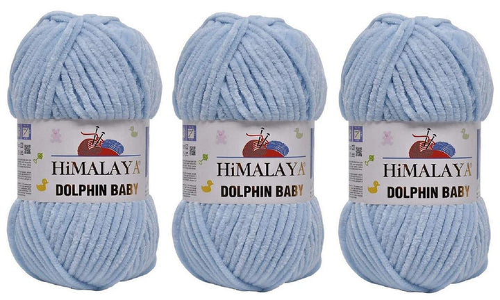 3 Knäuel Himalaya Delphin Baby Garn 395 Yards 3x100g Super Bulky Baby Blanket Garn (80306), 80306