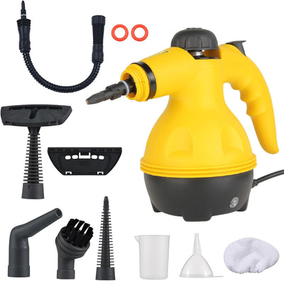 1000W Dampfreiniger Multifunktionaler Handdampfreiniger mit 10 Teilen Zubehör, Dampfreiniger Handger