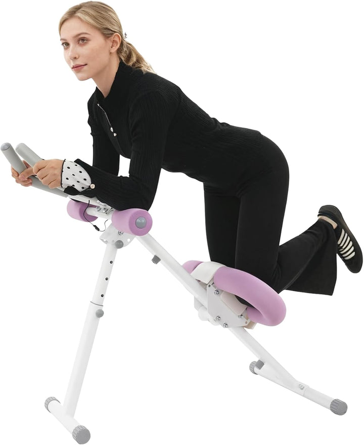 Bauchtrainer für Zuhause Bauchmuskeltrainer,Klappbares Bauch Trainingsgerät mit 5 Höhenverstellstufe