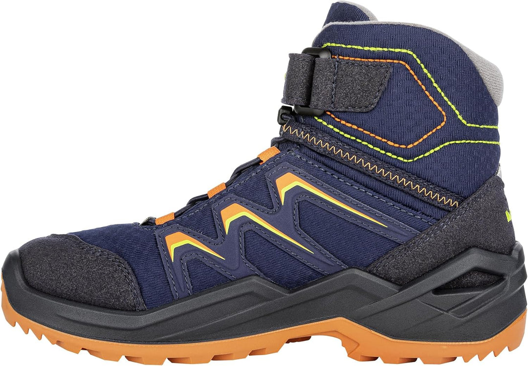 LOWA Stiefel mittel MADDOX WARM GTX MID [2024] 25 EU Navy Orange, 25 EU Navy Orange