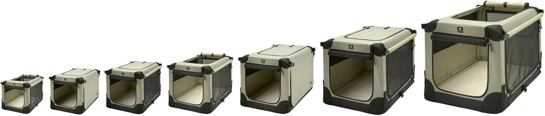 Maelson Soft Kennel faltbare Hundebox -beige - M 82 - (82 x 59 x 59 cm) hautfarben M 82 - (82 x 59 x