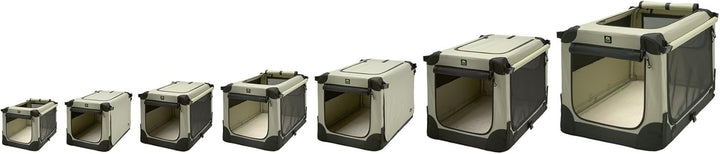 Maelson Soft Kennel faltbare Hundebox -beige - M 82 - (82 x 59 x 59 cm) hautfarben M 82 - (82 x 59 x