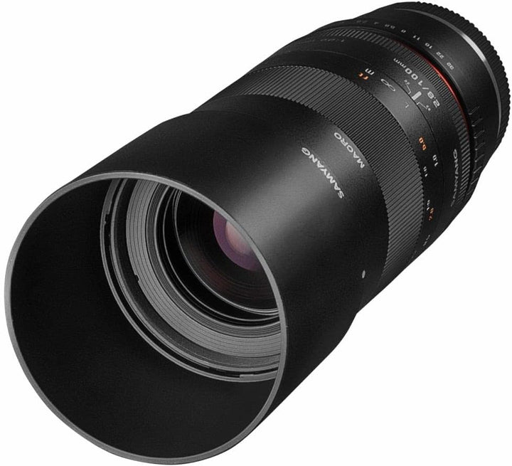Samyang 100mm F2.8 Makro für MFT– Macro Teleobjektiv Festbrennweite für MFT Mount, manueller Fokus,