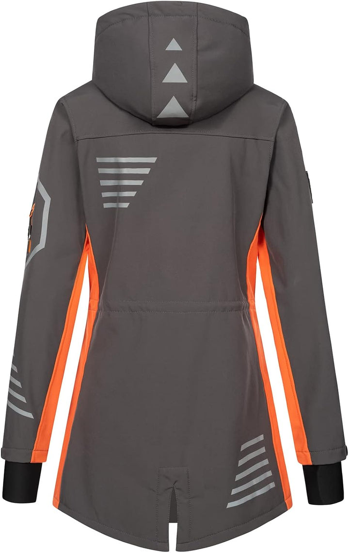 Rock Creek Damen Softshell Jacke Mantel D-491 XXL Anthrazit, XXL Anthrazit