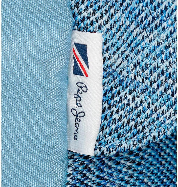 Pepe Jeans Lena Kulturbeutel Zwei Fächer Anpassbar Blau 26x16x12 cm Polyester Doppelter Koffer, Dopp