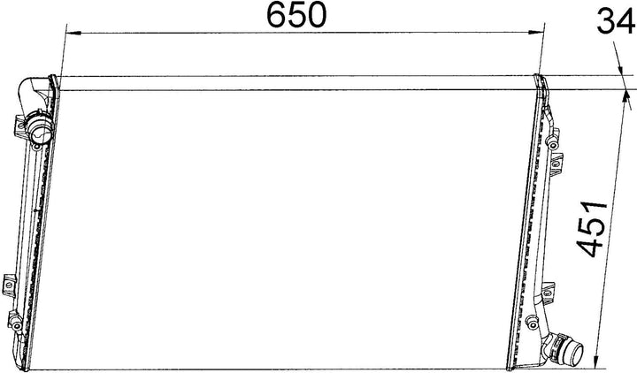 MAHLE CR 1395 000S Kühlmittelkühler BEHR